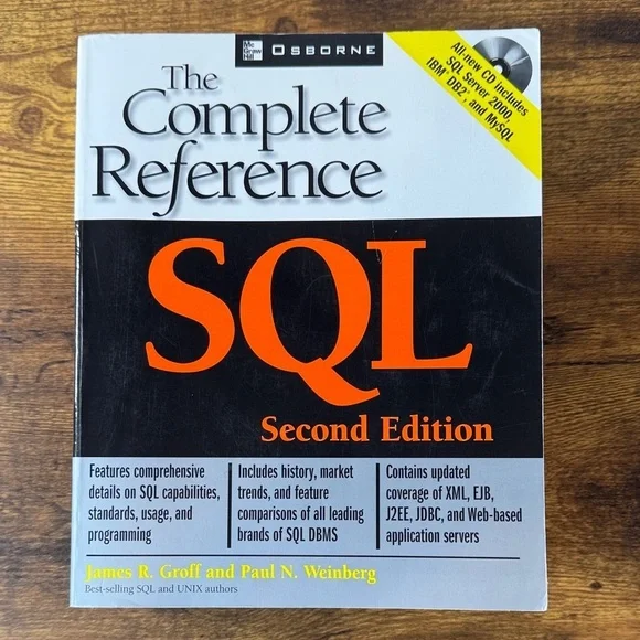 The Complete Reference SQL Second Edition Book - Picture 1 of 8